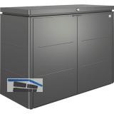 BIOHORT Gartenschrank HighBoard 160 dunkelgrau-metallic