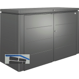 BIOHORT Gartenschrank HighBoard 200 dunkelgrau-metallic