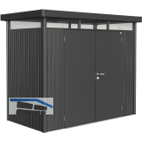 BIOHORT Ger�tehaus HighLine H1 dunkelgrau-metallic Doppelt�r