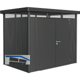 BIOHORT Ger�tehaus HighLine H2 dunkelgrau-metallic Doppelt�r