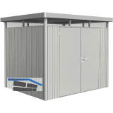 BIOHORT Ger�tehaus HighLine H3 silber-metallic Doppelt�r