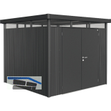 BIOHORT Ger�tehaus HighLine H4 dunkelgrau-metallic Doppelt�r