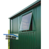 BIOHORT Fensterelement 500 x 600 mm Europa silber-metallic