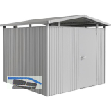 BIOHORT Ger�tehaus Panorama P4 silber-metallic 1-t�rig