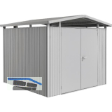 BIOHORT Ger�tehaus Panorama P4 silber-metallic 2-t�rig