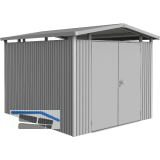 BIOHORT Ger�tehaus Panorama P5 silber-metallic 2-t�rig