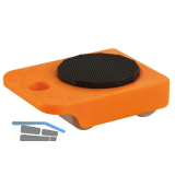 D�RNER + HELMER M�belroller mit PU-R�der und Drehteller 105 x 75 x 35 mm 150 kg