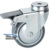 D�RNER + HELMER Lenkrolle TPE Fadenschutz Feststeller 100 mm 55 kg R�ckenloch