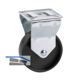 D�RNER + HELMER Bockrolle Kunststoff-Rad schwarz 75 mm 60 kg