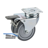 D�RNER + HELMER Doppel-Lenkrolle TPE 75 mm 100 kg