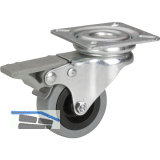 D�RNER + HELMER Lenkrolle Gummi Feststeller 50 mm 45 kg