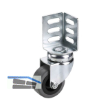 D�RNER + HELMER Lenkrolle Gummi 50 mm 40 kg Winkelblech