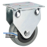 D�RNER + HELMER Bockrolle Gummi 50 mm 45 kg