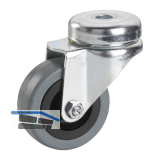 D�RNER + HELMER Lenkrolle Gummi 50 mm 45 kg R�ckenloch