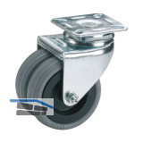 D�RNER + HELMER Doppel-Lenkrolle Gummi 75 mm 100 kg