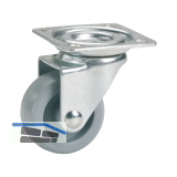 D�RNER + HELMER Lenkrolle Kunststoff-Rad grau 25 mm 15 kg