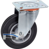 D�RNER + HELMER Lenkrolle TPE PP-Felge 125 mm 100 kg