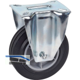 D�RNER + HELMER Bockrolle TPE PP-Felge 125 mm 100 kg