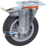 D�RNER + HELMER Lenkrolle TPE PP-Felge Feststeller 200 mm 210 kg