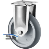 TENTE Bockrolle TPE Edelstahl Plattenbefestigung 100 mm