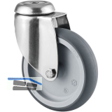 TENTE Lenkrolle Edelstahl R�ckenloch 100 mm 80 kg