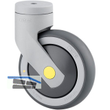 TENTE Lenkrolle PUR mit nachlaufendem Totalfesteller 125 mm 100 kg R�ckenloch