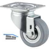 TENTE Lenkrolle Agila 2470 DIK Platte 50 mm 40 kg