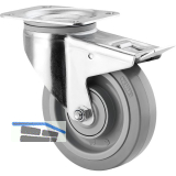 TENTE Lenkrolle Elastik Totalfeststeller 200 mm 400 kg