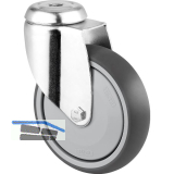 TENTE Lenkrolle TPR/Stahlblech 125 mm 100 kg R�ckenloch