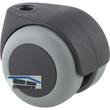 TENTE Lenkrolle TPR/Polypropylen Schn�pperloch Radbremse 50 mm