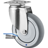 TENTE Lenkrolle TPR/Edelstahl 125 mm Platte