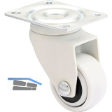 WAGNER Lenkrolle Kunstoff-Rad wei� 25 mm 12 kg