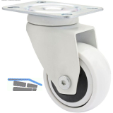 WAGNER Lenkrolle Kunstoff-Rad wei� 50 mm 50 kg