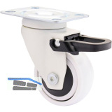 WAGNER Lenkrolle Kunstoff-Rad wei� 50 mm 50 kg Feststeller