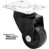 WAGNER Lenkrolle Kunstoff-Rad schwarz 25 mm 12 kg