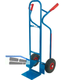 Stahl Rodel gesch�umte R�der Tragkraft 250 kg Schaufelgr��e 270 x 200 mm