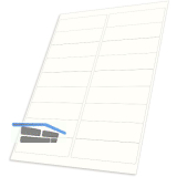 Etiketten wei� 100 x 30 mm