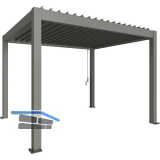 BIOHORT Pergola Gr. 3 x 3,5 quarzgrau