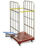 Rollcontainer verzinkt 720 x 810 x 1450 mm Nutzlast 500 kg