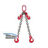 Kettengeh�nge 2-Strang k�rzbar L�nge 2 m Tragkraft 7500 kg inkl. Pr�fzeugnis