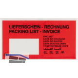 Dokumententasche 10-Sprachig 228 x 120 mm