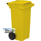 M�lltonne 120 Liter Kunststoff gelb Urban