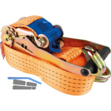 Zurrgurt 2-teilig mit Ratsche und Spitzhaken 4000 kg 8 m