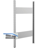 META Steckrahmen 1025 x 500 mm inkl. Steckprofil u. Steck-Tiefensteife verzinkt