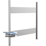 META Steckrahmen 1025 x 800 mm inkl. Steckprofil u. Steck-Tiefensteife verzinkt