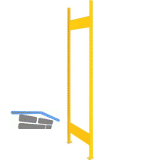 META Rahmen RAL 1003 signalgelb 2000 x 500 mm offen, komplett