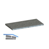 META Fachboden MS 150 verzinkt 1000 x 500 mm Tragkraft 150 kg