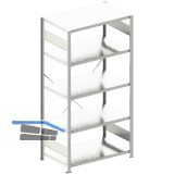 META Steck-Grundregal 2000 x 1000 x 600 mm 5 Fachb�den 150 kg