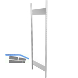 META Steckrahmen 2000 x 600 mm inkl. Steckprofil u. Steck-Tiefensteife verzinkt