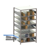 META Schr�gbodenregal H�he 2000 mm Tiefe 800 mm L�nge 1000 mm Grundregal